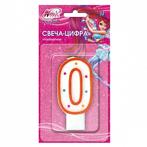 Свеча-цифра - "0" из серии Winx (Веселый праздник, SVC-0/WXsim)